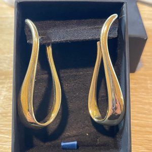 Ross-Simons Italian 18kt Gold Over Sterling Silver Twisted Hoop Earrings